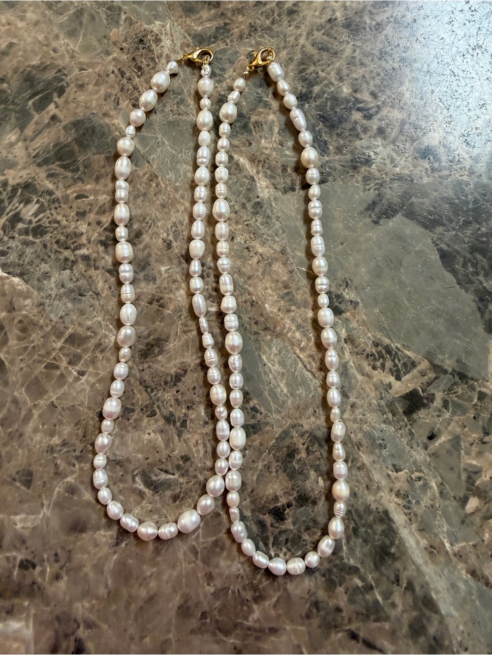 Two pearl necklaces *not Anthropologie
